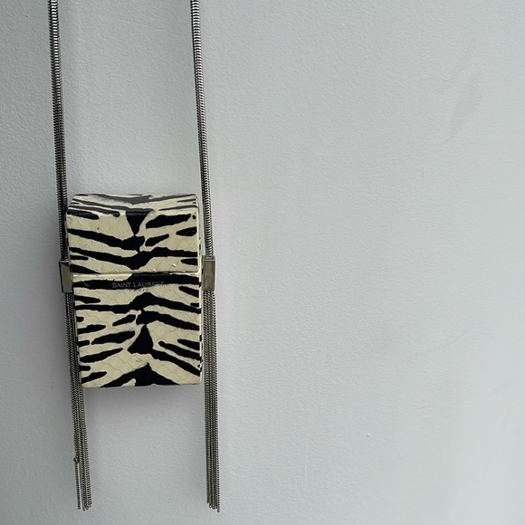 YSL cigarette box chain crossbody bag - Picture 1 of 12